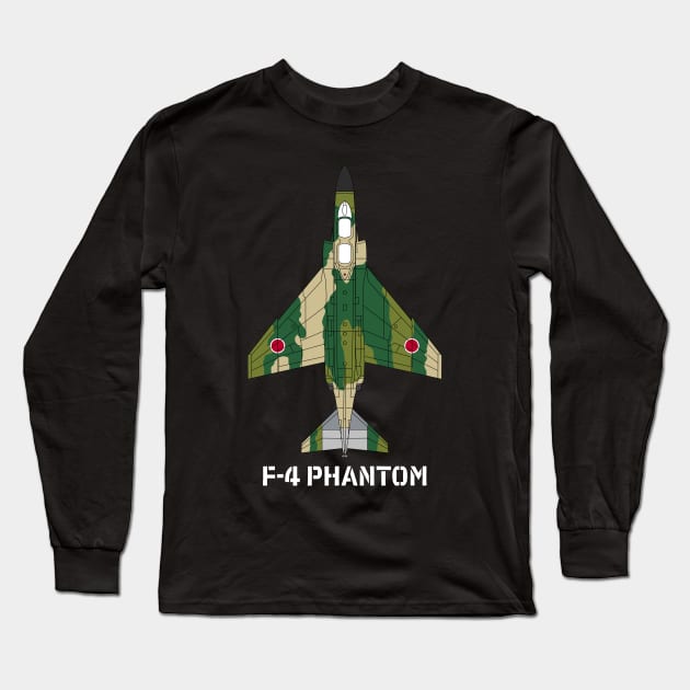 F-4 Phantom II (JASDF 2) Long Sleeve T-Shirt by BearCaveDesigns